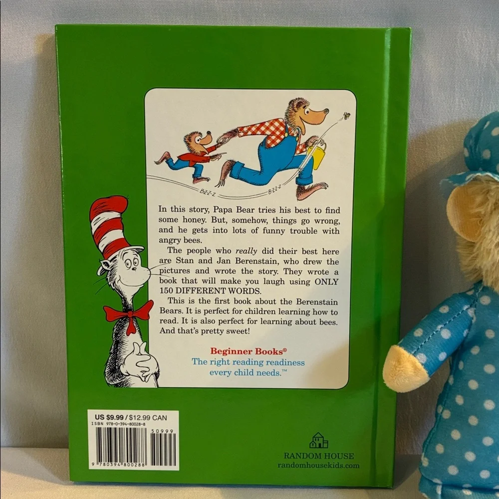 NEW The Berenstain Bears The big honey hunt vintage book and mama bear plush set